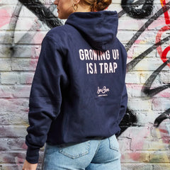 BonBon Growing Up Is A Trap Hoodie - Navy